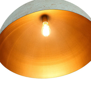 LightFixturesUSA - French Shabby Chic Weathered Patina Green Oversized Dome Pendant - Pendant Light - 23.6 in - 