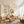 LightFixturesUSA-French Tiered Ginkgo Leaf Textured Glass Round Chandelier-Chandelier-Brass-