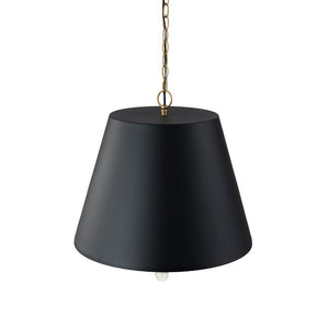 LightFixturesUSA - French Vintage Black Gold Iron Drum Cage Chandelier - Chandelier - 19.7 in - 