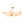 LightFixturesUSA - Frosted Glass Bubble 2 - Tier Sputnik Semi Flush Chandelier - Chandelier - Brass - 