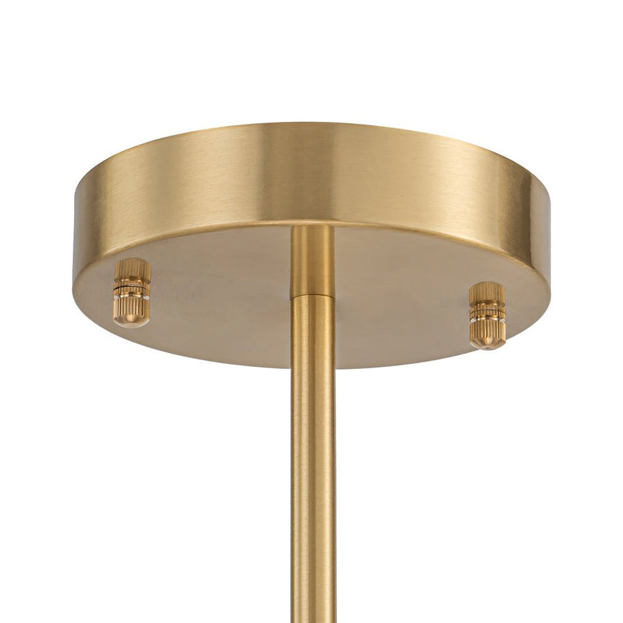 LightFixturesUSA - Frosted Glass Bubble 2 - Tier Sputnik Semi Flush Chandelier - Chandelier - Brass - 