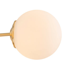 LightFixturesUSA - Frosted Glass Bubble 2 - Tier Sputnik Semi Flush Chandelier - Chandelier - Brass - 