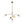 LightFixturesUSA - Funky 5 - Light Seesaw Arched Arm Glass Globe Chandelier - Chandelier - Clear Glass - 