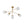 LightFixturesUSA - Funky 5 - Light Seesaw Arched Arm Glass Globe Chandelier - Chandelier - Clear Glass - 