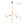 LightFixturesUSA - Funky 5 - Light Seesaw Arched Arm Glass Globe Chandelier - Chandelier - Clear Glass - 