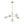 LightFixturesUSA - Funky 5 - Light Seesaw Arched Arm Glass Globe Chandelier - Chandelier - Clear Glass - 