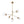 LightFixturesUSA - Funky 5 - Light Seesaw Arched Arm Glass Globe Chandelier - Chandelier - Clear Glass - 