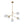 LightFixturesUSA - Funky 5 - Light Seesaw Arched Arm Glass Globe Chandelier - Chandelier - Clear Glass - 