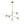 LightFixturesUSA - Funky 5 - Light Seesaw Arched Arm Glass Globe Chandelier - Chandelier - Clear Glass - 