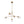 LightFixturesUSA - Funky 5 - Light Seesaw Arched Arm Glass Globe Chandelier - Chandelier - Clear Glass - 