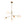 LightFixturesUSA - Funky 5 - Light Seesaw Arched Arm Glass Globe Chandelier - Chandelier - Clear Glass - 