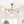 LightFixturesUSA - Funky 5 - Light Seesaw Arched Arm Glass Globe Semi Flush Chandelier - Chandelier - White Glass - 