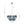LightFixturesUSA-Funky Cluster Smoky Blue Glass Globe Bubble Chandelier-Chandelier-24.8 in-