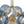 LightFixturesUSA-Funky Cluster Smoky Blue Glass Globe Bubble Chandelier-Chandelier-24.8 in-