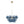 LightFixturesUSA-Funky Cluster Smoky Blue Glass Globe Bubble Chandelier-Chandelier-24.8 in-