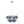 LightFixturesUSA-Funky Cluster Smoky Blue Glass Globe Bubble Chandelier-Chandelier-24.8 in-