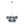 LightFixturesUSA-Funky Cluster Smoky Blue Glass Globe Bubble Chandelier-Chandelier-24.8 in-