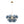 LightFixturesUSA-Funky Cluster Smoky Blue Glass Globe Bubble Chandelier-Chandelier-24.8 in-