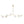 LightFixturesUSA - Funky Curved White Glass Bubble Linear Island Chandelier - Chandelier - Brass - 