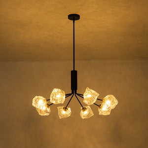 LightFixturesUSA - Funky Eclectic Frozen Icy Style Black Sputnik Chandelier - Chandelier - 8 - Lt - 