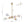 LightFixturesUSA-Funky Laser Tiered Polished Iridescent Glass Globe Sputnik Chandelier-Chandelier-Brass-