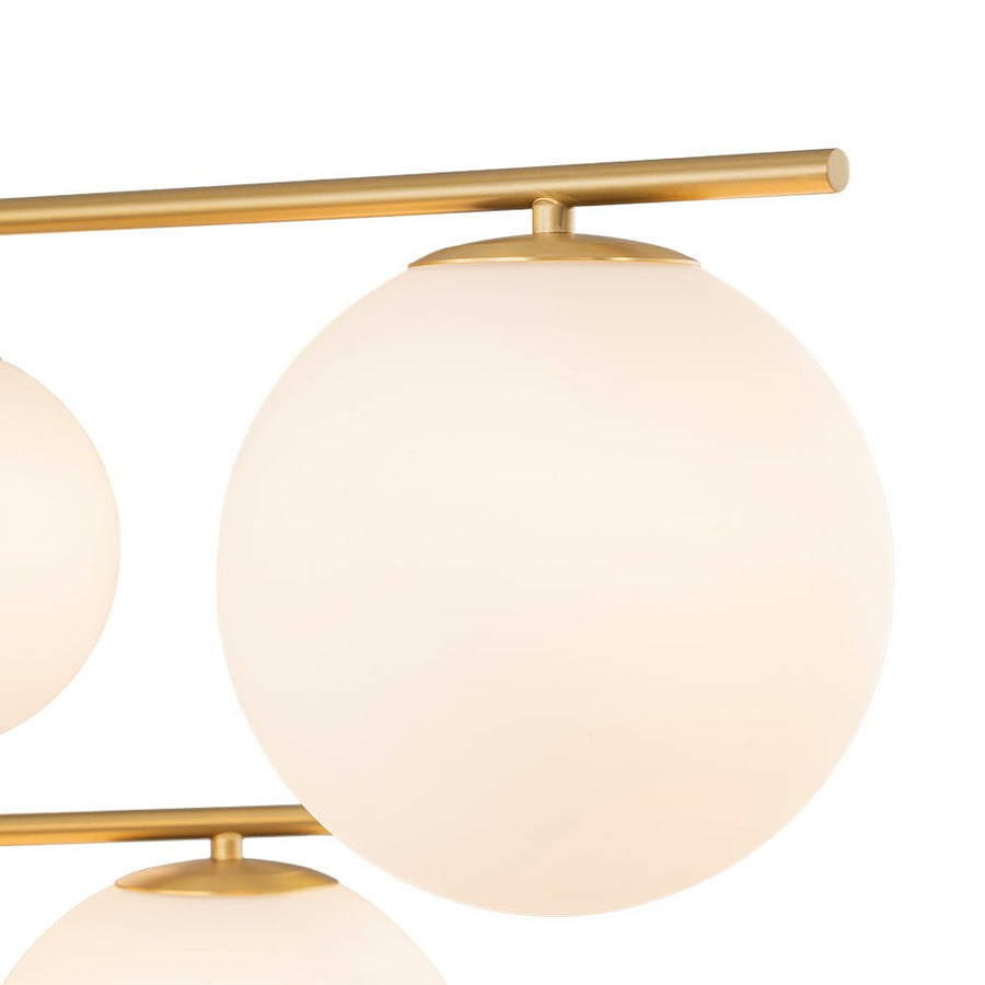 LightFixturesUSA - Funky Linear Sputnik Opal Glass Globe Tier Bubble Chandelier - Chandelier - 1 - Tier - 