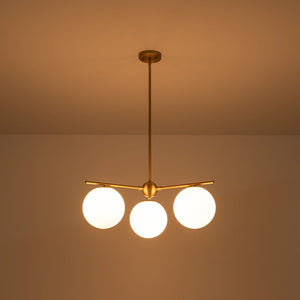 LightFixturesUSA - Funky Linear Sputnik Opal Glass Globe Tier Bubble Chandelier - Chandelier - 1 - Tier - 