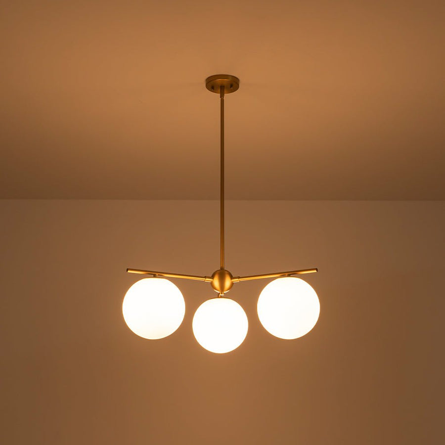 LightFixturesUSA - Funky Linear Sputnik Opal Glass Globe Tier Bubble Chandelier - Chandelier - 1 - Tier - 