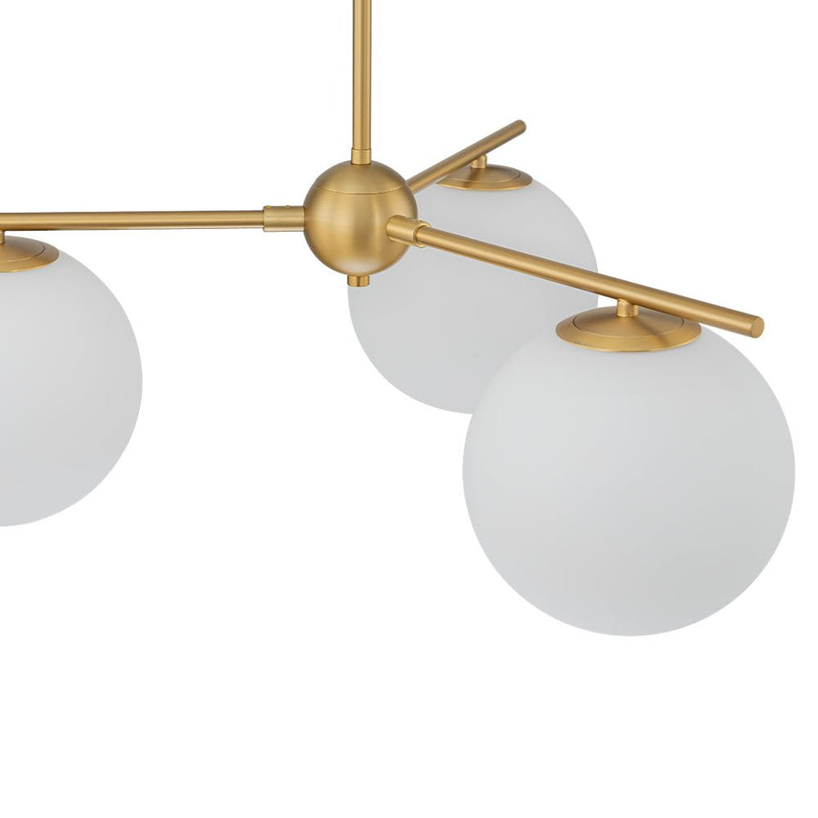 LightFixturesUSA - Funky Linear Sputnik Opal Glass Globe Tier Bubble Chandelier - Chandelier - 1 - Tier - 