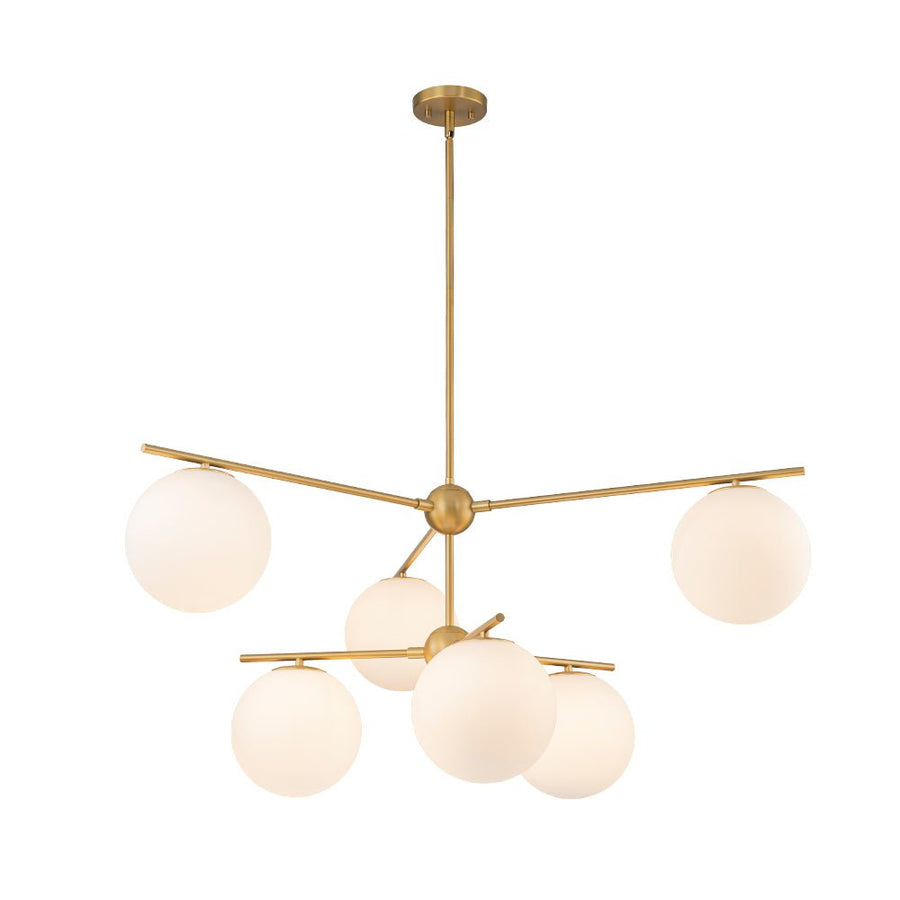 LightFixturesUSA - Funky Linear Sputnik Opal Glass Globe Tier Bubble Chandelier - Chandelier - 1 - Tier - 