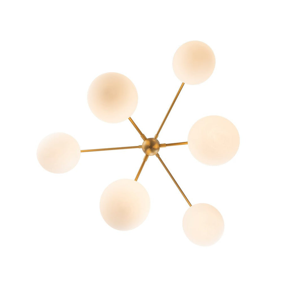 LightFixturesUSA - Funky Linear Sputnik Opal Glass Globe Tier Bubble Chandelier - Chandelier - 1 - Tier - 