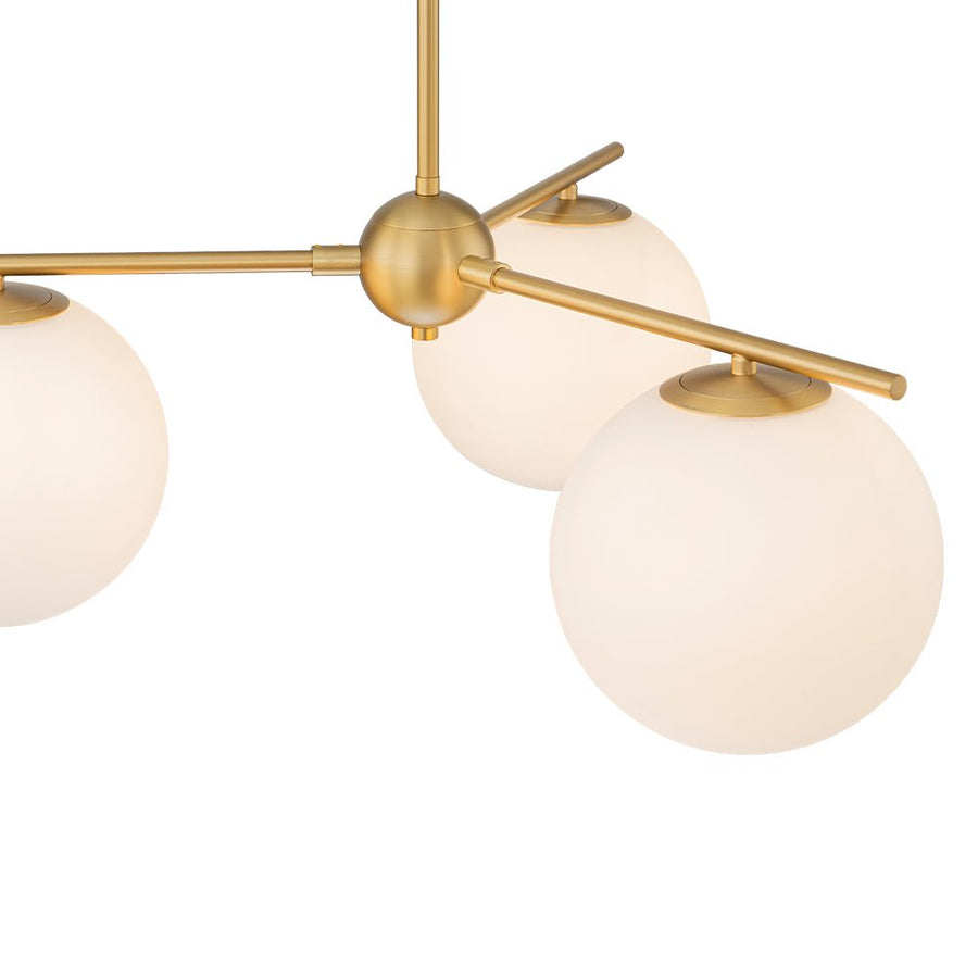 LightFixturesUSA - Funky Linear Sputnik Opal Glass Globe Tier Bubble Chandelier - Chandelier - 1 - Tier - 