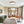 LightFixturesUSA - Geometric Wood Style Dimmable LED Flush Mount Light - Ceiling Light - Walnut Style - 
