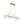 LightFixturesUSA - Glam 12 - Light Shine Opal Glass Globe Linear Island Chandelier - Chandelier - Brass - 
