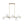 LightFixturesUSA - Glam 12 - Light Shine Opal Glass Globe Linear Island Chandelier - Chandelier - Brass - 