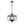 Load image into Gallery viewer, LightFixturesUSA - Glam 4 - Light Faceted Crystal Round Cage Pendant - Chandelier - Black - 
