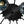 LightFixturesUSA - Glam Bloom 12 - Light Blue Glass Bubble Semi Flush Chandelier - Chandelier - Black - Semi Flush - 