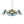 LightFixturesUSA - Glam Bloom 12 - Light Blue Glass Bubble Semi Flush Chandelier - Chandelier - Brass - Dual Mount Chandelier - 