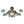 Load image into Gallery viewer, LightFixturesUSA - Glam Bloom 12 - Light Blue Glass Bubble Semi Flush Chandelier - Chandelier - Brass (Pre - Order) - 
