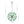 LightFixturesUSA - Glam Bloom Green Blue Crystal Flower Dandelion Chandelier - Chandelier - Chrome - 