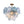 LightFixturesUSA - Glam Blue Iridescent Swirl Glass Round Tiered Chandelier - Chandelier - Small - 