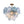 Load image into Gallery viewer, LightFixturesUSA - Glam Blue Iridescent Swirl Glass Round Tiered Chandelier - Chandelier - Small - 
