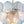 LightFixturesUSA - Glam Blue Iridescent Swirl Glass Round Tiered Chandelier - Chandelier - Small - 