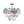 LightFixturesUSA - Glam Blue Iridescent Swirl Glass Round Tiered Chandelier - Chandelier - Small - 