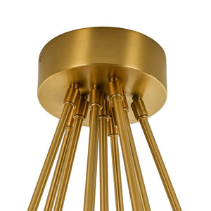 LightFixturesUSA - Glam Bouquet Cluster Glass Globe Bubble Ceiling Chandelier - Chandelier - Brass - 