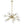 LightFixturesUSA - Glam Brass 12 - Light Frozen Ice Style Sputnik Chandelier - Chandelier - Brass - 12 - Lt