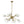 LightFixturesUSA - Glam Brass 12 - Light Frozen Ice Style Sputnik Chandelier - Chandelier - Brass - 12 - Lt