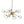 LightFixturesUSA - Glam Brass 12 - Light Frozen Ice Style Sputnik Chandelier - Chandelier - Brass - 12 - Lt