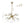 LightFixturesUSA - Glam Brass 12 - Light Frozen Ice Style Sputnik Chandelier - Chandelier - Brass - 12 - Lt
