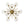 LightFixturesUSA - Glam Brass 9 - Light Frozen Ice Style Sputnik Ceiling Light - Chandelier - Brass - 9 - Lt